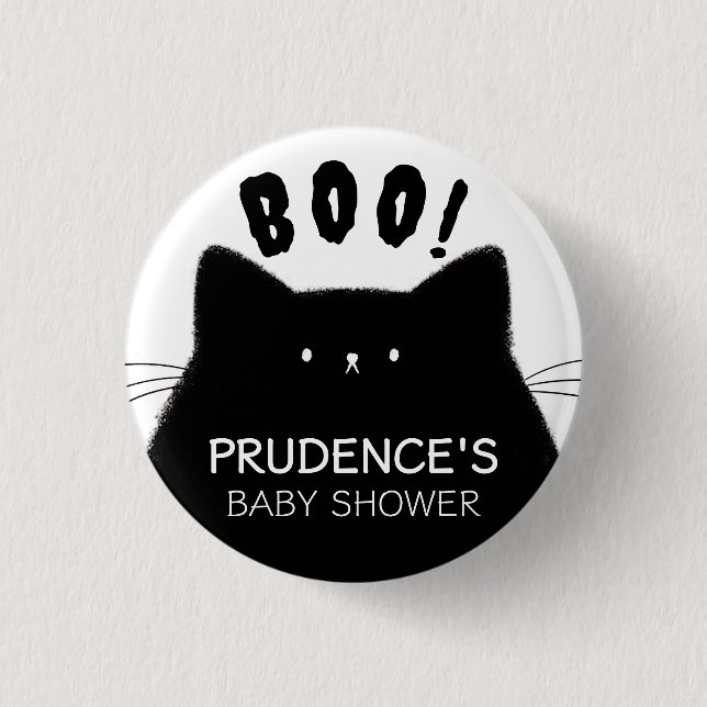 Little Boo Halloween Baby Shower 3 Cm Round Badge (Front)