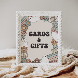 Little Boo Halloween Baby Shower Cards and Gifts Poster