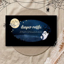 Little Boo Halloween Baby Shower Diaper Raffle