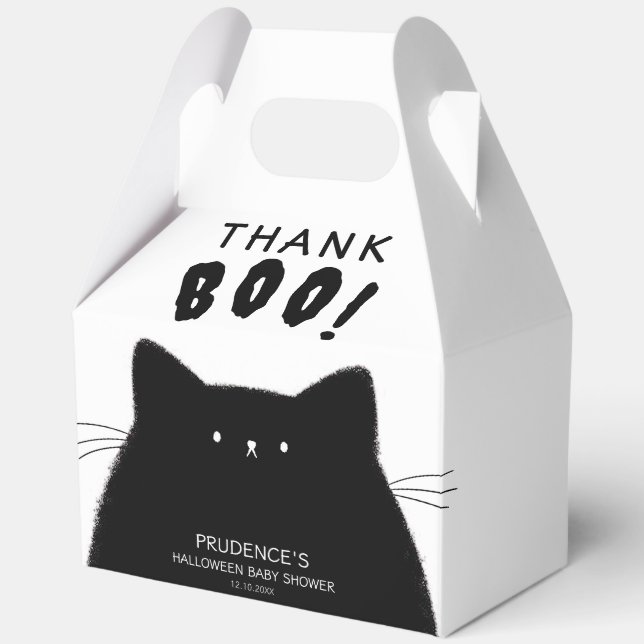 Little Boo Halloween Baby Shower Favour Box (Front)