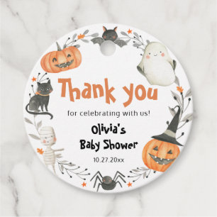 Little Boo Halloween Baby Shower Favour Tag