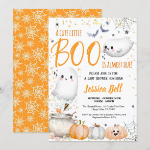 Little Boo Halloween Baby Shower Gender Neutral Invitation