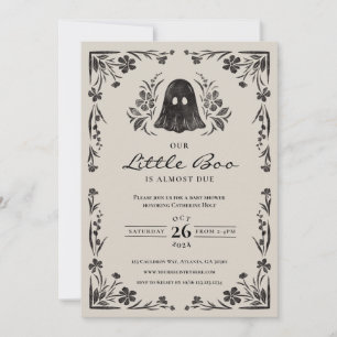 Little Boo Halloween Baby Shower Invitation