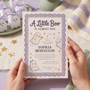 Little Boo Halloween Baby Shower Invitation