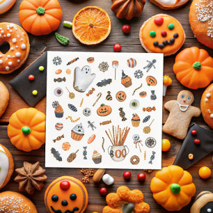 Little Boo Halloween Baby Shower Napkin