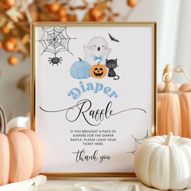 Little Boo Halloween Blue Diaper raffle Poster (Creator Uploaded)