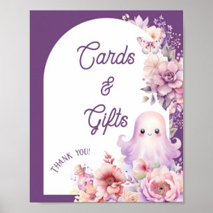 Little Boo halloween cards and gifts Baby Shower Poster