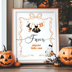 Little Boo halloween Clothesline Favors Poster