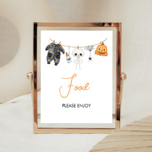 Little Boo Halloween Clothesline Food Sign