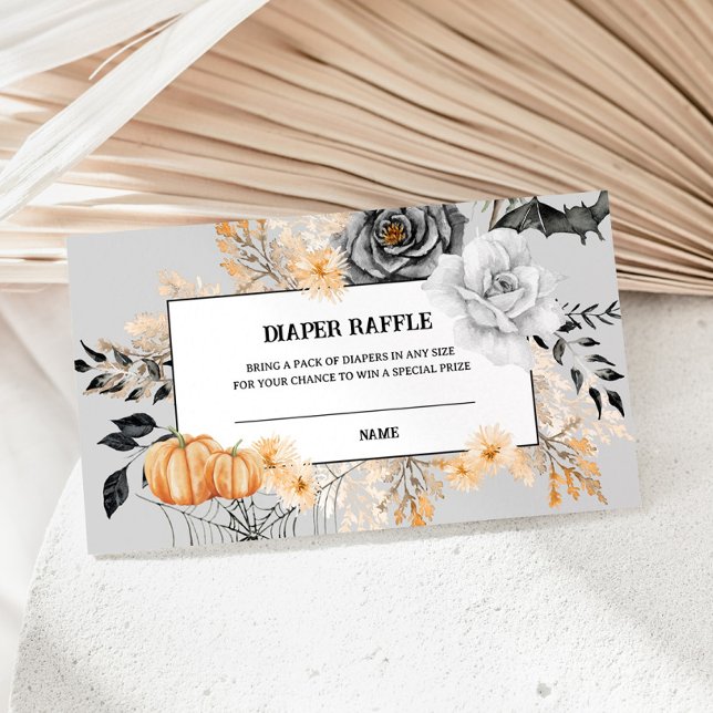 Little Boo Halloween Diaper Raffle Enclosure Card (Creator Uploaded)