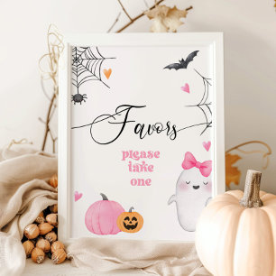 Little Boo halloween Favours please take one Poster
