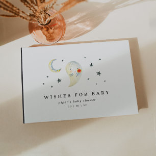 Little Boo Halloween Ghost Baby Shower Guest Book