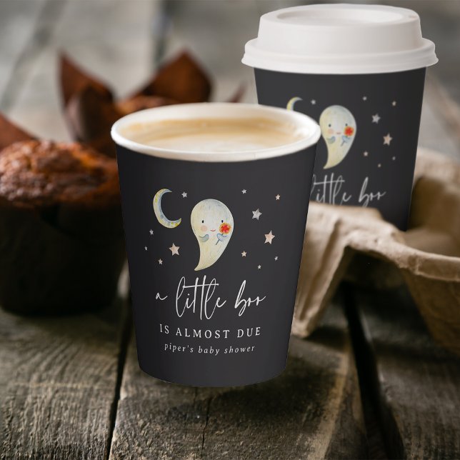 Little Boo Halloween Ghost Baby Shower Paper Cups (Creator Uploaded)
