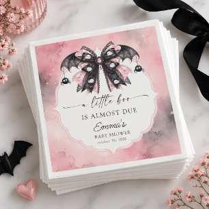 Little Boo Halloween Gothic Baby Shower Napkin