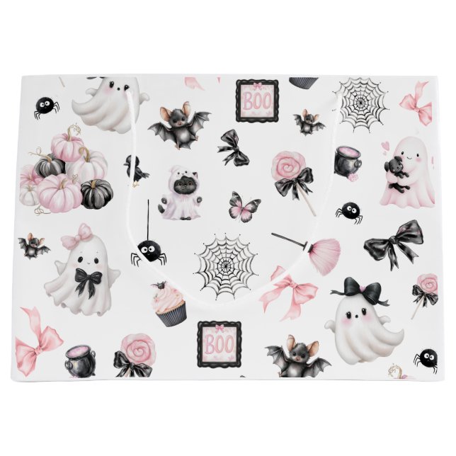 Little Boo Halloween  Large Gift Bag (Front)