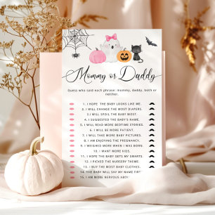 Little boo Halloween Mummy or Daddy game