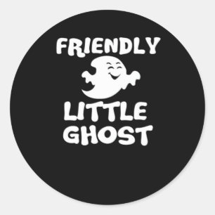 Little Boo Halloween Print  Classic Round Sticker