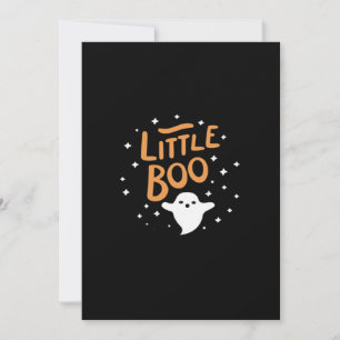 Little Boo Happy Halloween Vintage Classic Holiday Card
