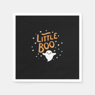 Little Boo, Happy Halloween Vintage Classic Napkin