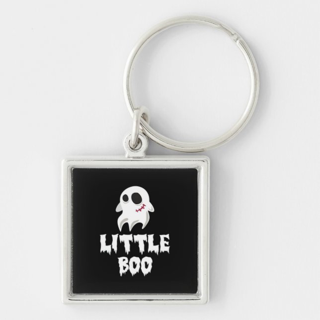 Little Boo In Halloween Cool Graphic Key Ring (Front)