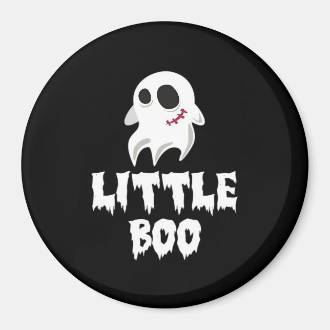 Little Boo In Halloween Cool Graphic Magnet (Front)
