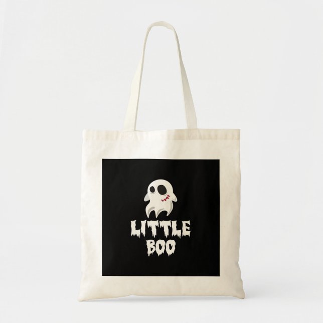 Little Boo In Halloween Cool Graphic Tote Bag (Front)