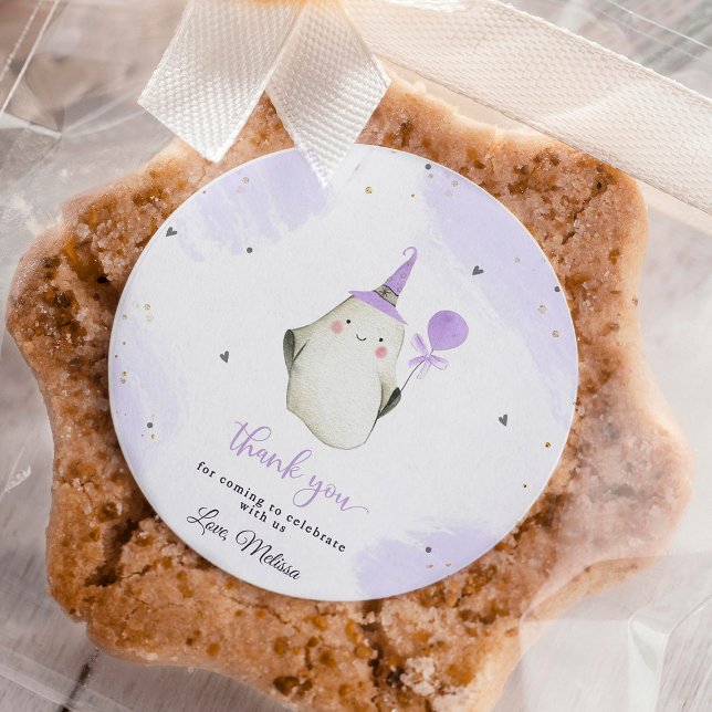 Little Boo is almost due Baby shower  Classic Round Sticker (little boo is almost due,little boo baby shower sticker,ghost baby shower boo favor tag,halloween ba)