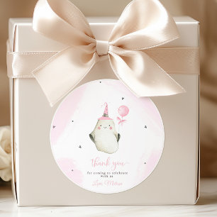 Little Boo is almost due Baby shower  Classic Round Sticker