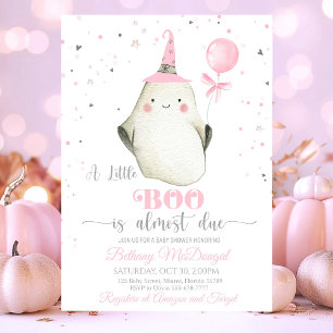 Little Boo is almost due Baby shower Invitation