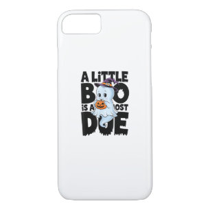 Little Boo Is Almost Due Cute Halloween Pregnancy  iPhone 8/7 Case