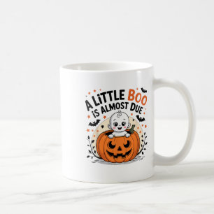 Little Boo Is Almost Due Cute Halloween Pregnancy Coffee Mug