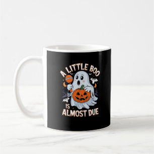 Little Boo Is Almost Due Cute Halloween Pregnancy Coffee Mug