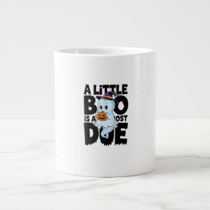 Little Boo Is Almost Due Cute Halloween Pregnancy Large Coffee Mug
