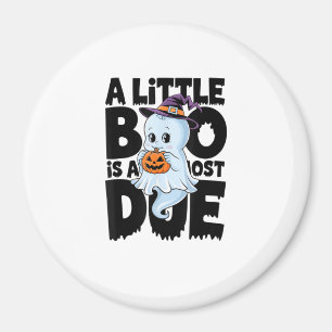 Little Boo Is Almost Due Cute Halloween Pregnancy  Magnet