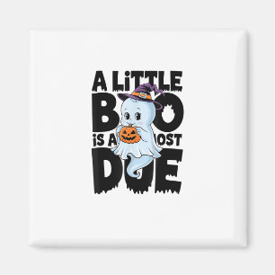Little Boo Is Almost Due Cute Halloween Pregnancy  Magnet