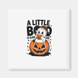 Little Boo Is Almost Due Cute Halloween Pregnancy  Magnet