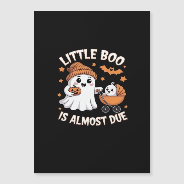 Little Boo Is Almost Due - Halloween Pregnancy Rev (Front)