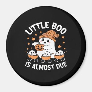 Little Boo Is Almost Due - Halloween Pregnancy Rev Magnet