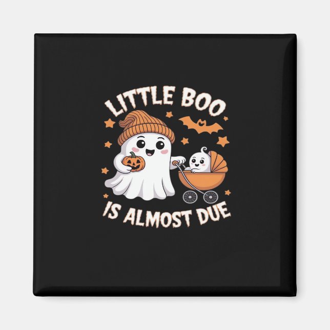 Little Boo Is Almost Due - Halloween Pregnancy Rev Magnet (Front)