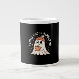 Little Boo Is Almost Due Halloween Pregnancy Revea Large Coffee Mug