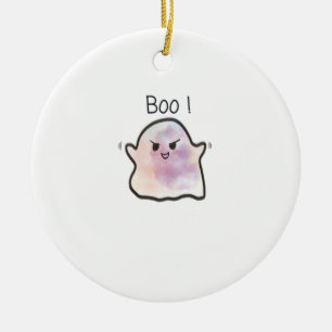 Little Boo Is Cheeky Funny Meme Ceramic Tree Decoration