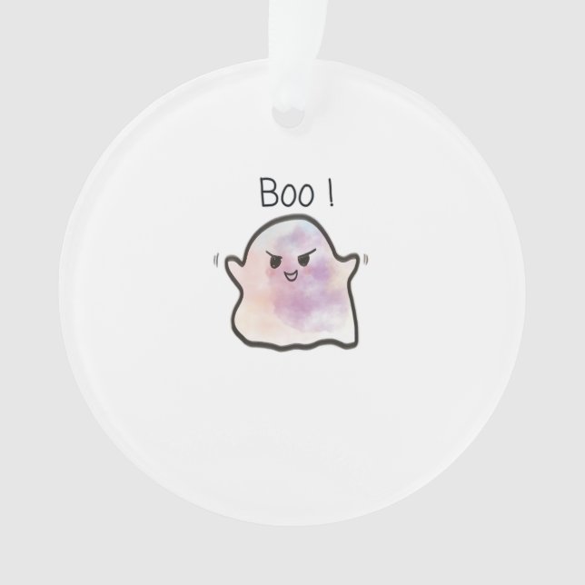 Little Boo Is Cheeky Funny Meme Ornament (Front)
