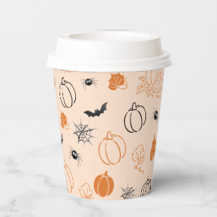 Little Boo is due Halloween Baby Shower Paper Cups
