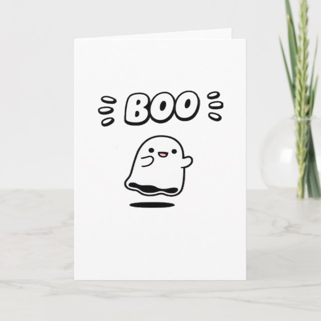 Little Boo Minimal Style Card (Front)