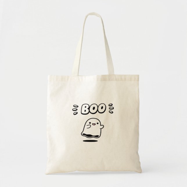 Little Boo Minimal Style Tote Bag (Front)