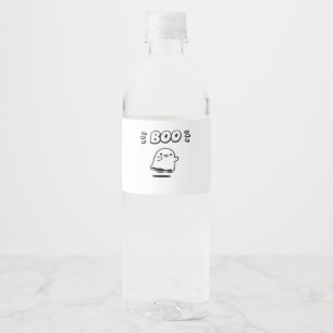 Little Boo Minimal Style Water Bottle Label