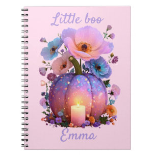 Little Boo Personalised Girl Halloween T-Shirt Notebook