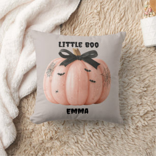 Little Boo Personalised Halloween Pumpkin Cushion