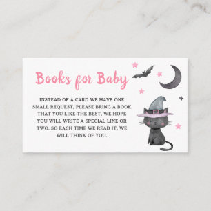 Little Boo Pink Ghost Halloween Books for Baby Enclosure Card