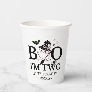 Little Boo Pink Girl Halloween Paper cup